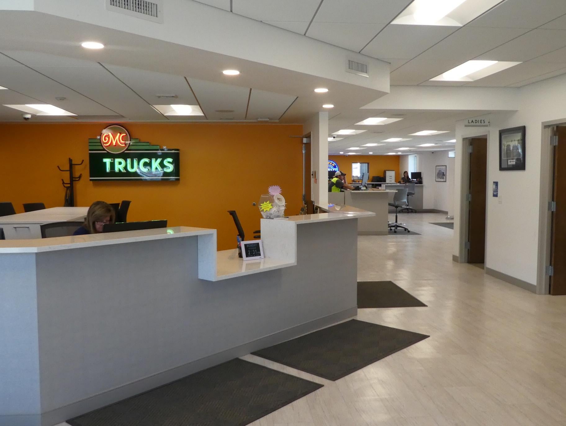Lobby with staff